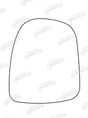 Summit Non-Heated Base Plate With Commercial Mirror Glass fits Vauxhall Vivaro LHS - Summit - My Roof Bars