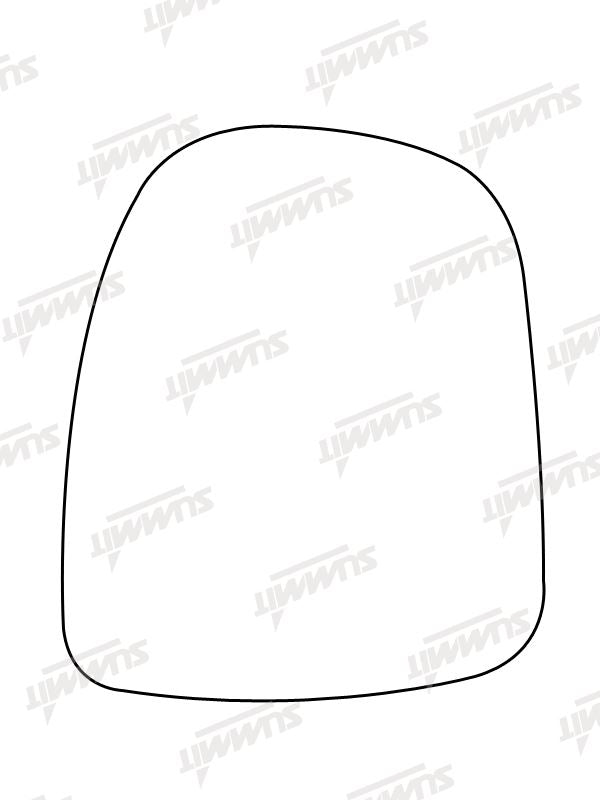 Summit Non-Heated Base Plate With Commercial Mirror Glass fits Vauxhall Vivaro LHS - Summit - My Roof Bars