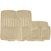 Car Beige Rubber Floor Mats Carpet Heel Pad Universal Fit - UKB4C - My Roof Bars