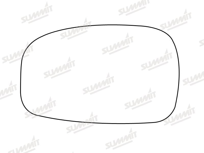Summit Stick-On Standard Mirror Glass fits Peugeot 306 RHS - Summit - My Roof Bars