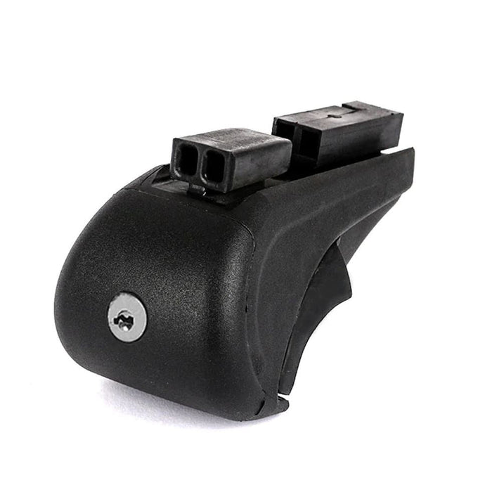 Roof Bars Rack Aluminium Black fits Dacia Logan Mcv 2006-2013 For Raised Rails - Omtec - My Roof Bars