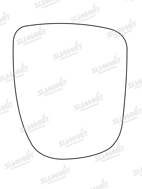 Summit Stick-On Commercial Mirror Glass fits Vauxhall Vivaro, Renault Traffic RHS - Summit - My Roof Bars