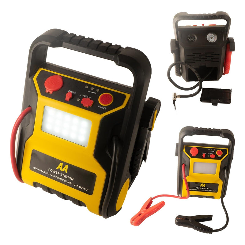 AA 12V 600A Car Van Battery Jump Starter Start Booster Compressor LED Power Pack - AA - My Roof Bars