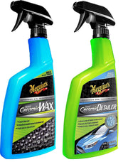 Meguiar's Hybrid Ceramic Detailer & Ceramic Spray Wax 768ml Car Care Bundle - Meguiars - My Roof Bars