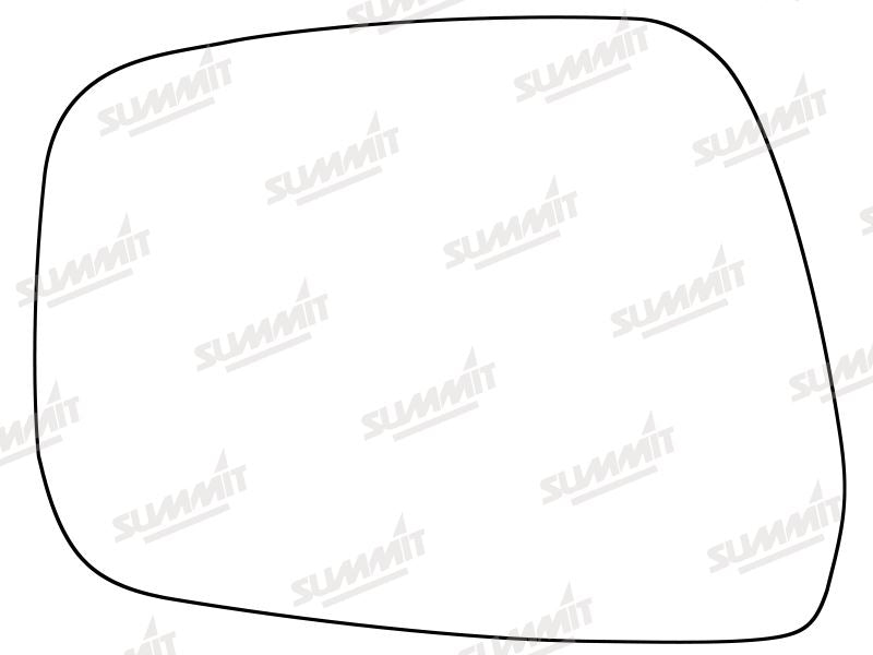 Summit Stick-On Standard Mirror Glass fits Nissan Pathfinder 09 to 12 LHS - Summit - My Roof Bars