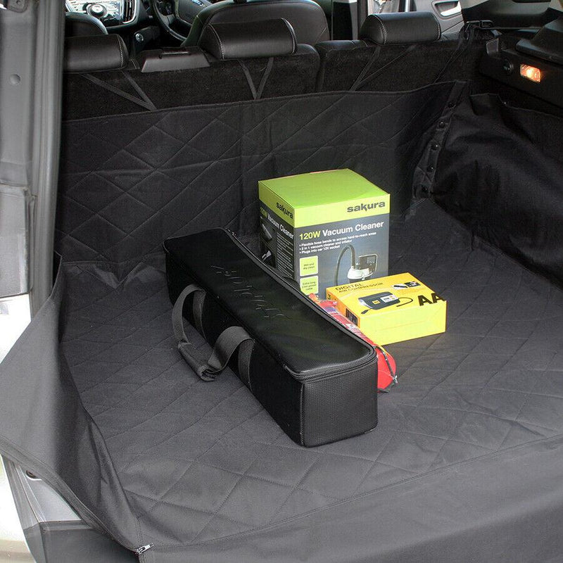 Premium Quilted Water Resistant Car Boot Liner & Bumper Protector Dog Pet