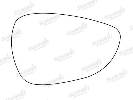 Summit Stick-On Standard Mirror Glass fits Ford Fiesta 09 on RHS - Summit - My Roof Bars