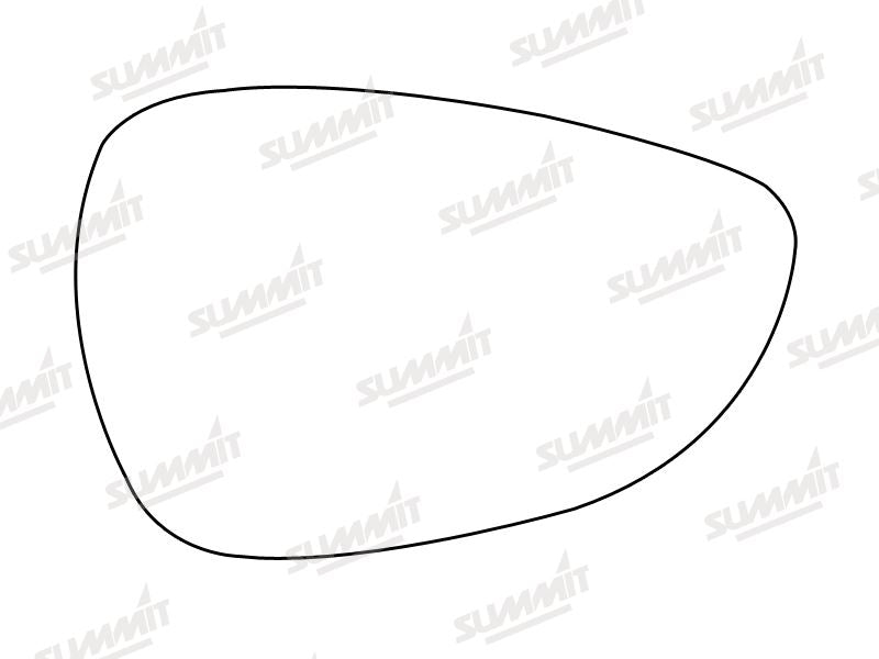 Summit Stick-On Standard Mirror Glass fits Ford Fiesta 09 on RHS - Summit - My Roof Bars