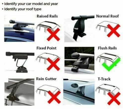 Roof Bars Rack Silver Locking fits Mercedes E-Class 2017-2020 - Omtec - My Roof Bars