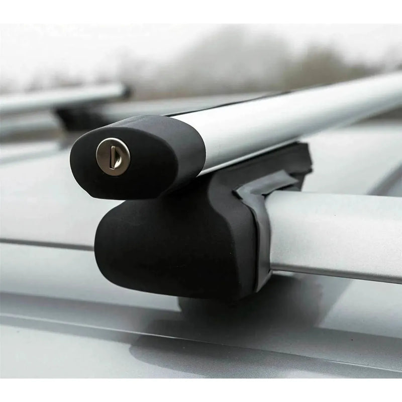 Summit SUM-003 Semi Universal Roof Bars (Pair of) to Fit Cars with Running Rails, Aluminium 1.35m in Length, Set of 2, one size