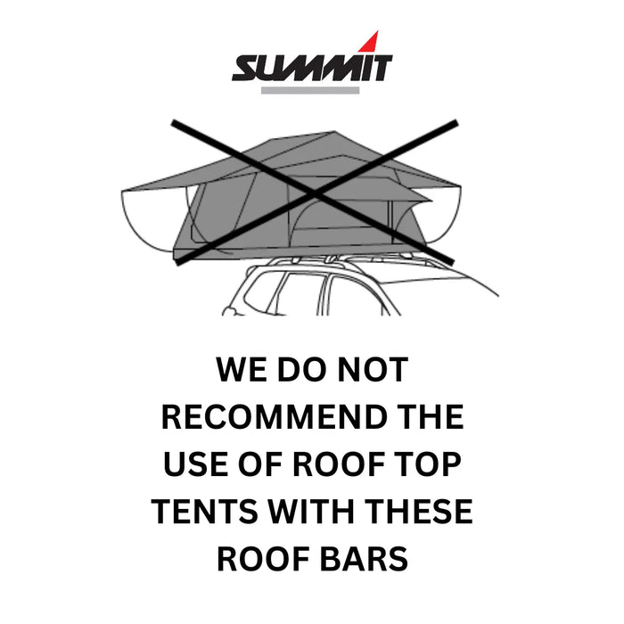 Summit Premium Steel Roof Bars fits Volkswagen Passat B6 2005-2011 Estate 5-dr with Raised Rails - Summit - My Roof Bars