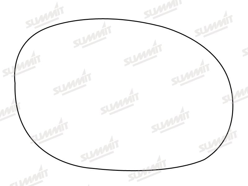 Summit Non-Heated Base Plate With Standard Mirror Glass fits Peugeot 206 RHS - Summit - My Roof Bars