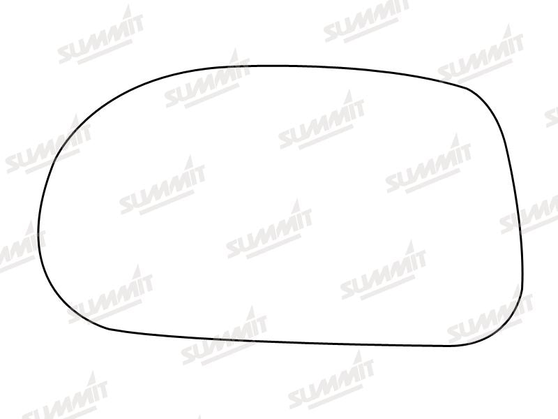 Summit Stick-On Standard Mirror Glass fits Fiat Bravo Brava 95 to 01 LHS - Summit - My Roof Bars