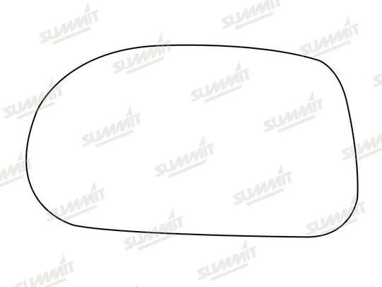 Summit Stick-On Standard Mirror Glass fits Fiat Bravo Brava 95 to 01 LHS - Summit - My Roof Bars
