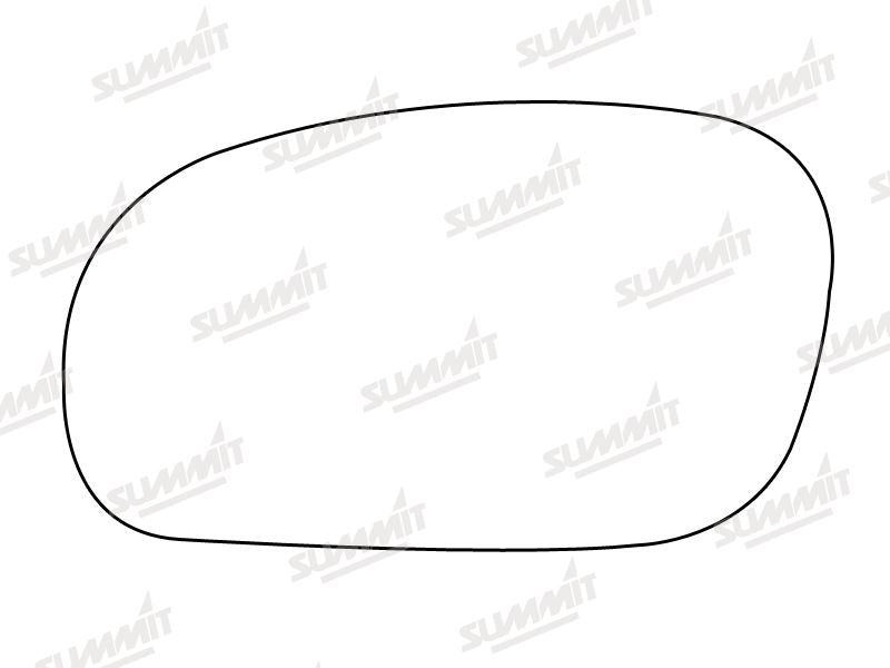 Summit Stick-On Standard Mirror Glass fits Daewoo Espera LHS - Summit - My Roof Bars