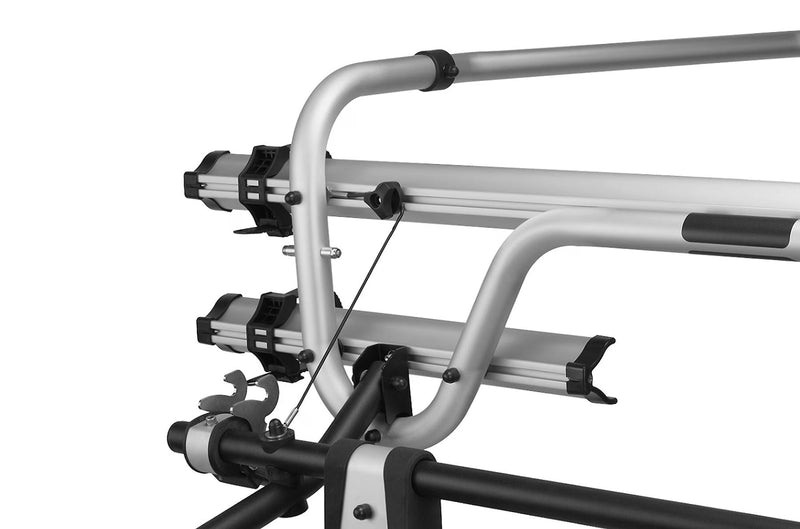 Thule Caravan Superb Short 2-bike a-frame caravan bike rack anodised gray