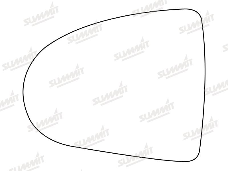 Summit Stick-On Standard Mirror Glass fits Mitsubishi Colt 04 on LHS - Summit - My Roof Bars