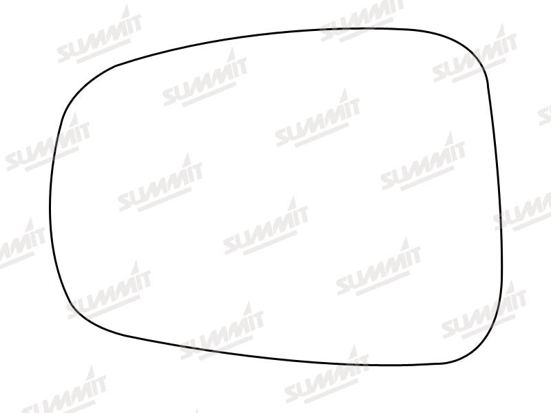 Summit Stick-On Aspheric Mirror Glass fits Citroen C8, Fiat Ulysee, Lancia Phedra Peug 807 LHS - Summit - My Roof Bars