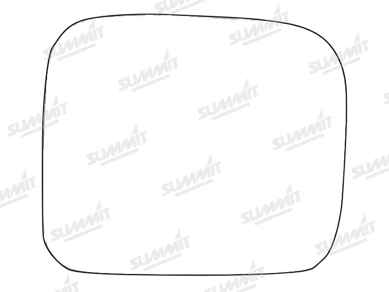Summit Stick-On Standard Mirror Glass fits Isuzu Trooper 92 to 05 RHS - Summit - My Roof Bars
