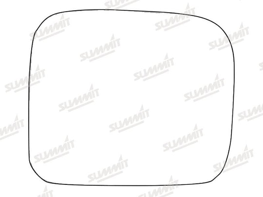 Summit Stick-On Standard Mirror Glass fits Isuzu Trooper 92 to 05 RHS - Summit - My Roof Bars