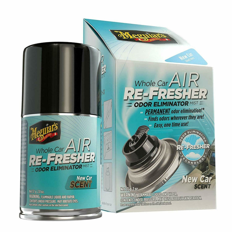 Meguiar's G16402EU Whole Car Air Re-Fresher Odor Eliminator New Car Scent 59ml - Meguiars - My Roof Bars
