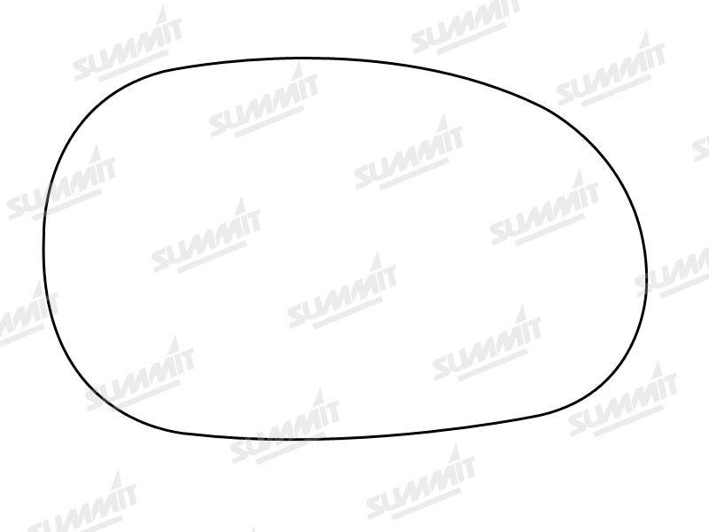 Summit Stick-On Standard Mirror Glass fits Renault Laguna RHS - Summit - My Roof Bars