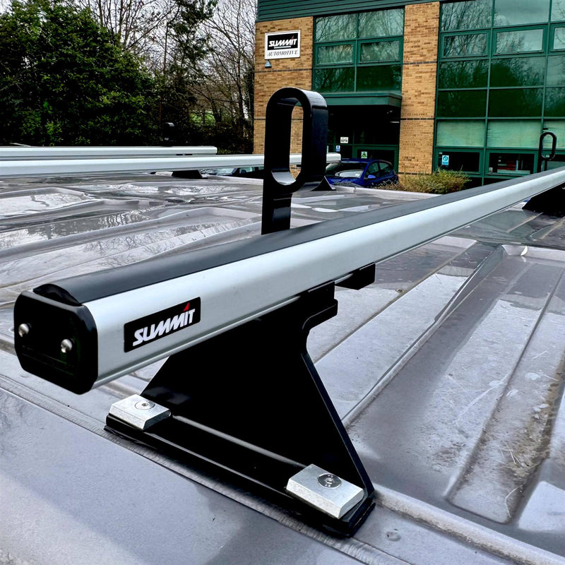 Summit Commercial 3 x Aluminium Fixed Point Roof Bars Rack 1.3m SULC-003