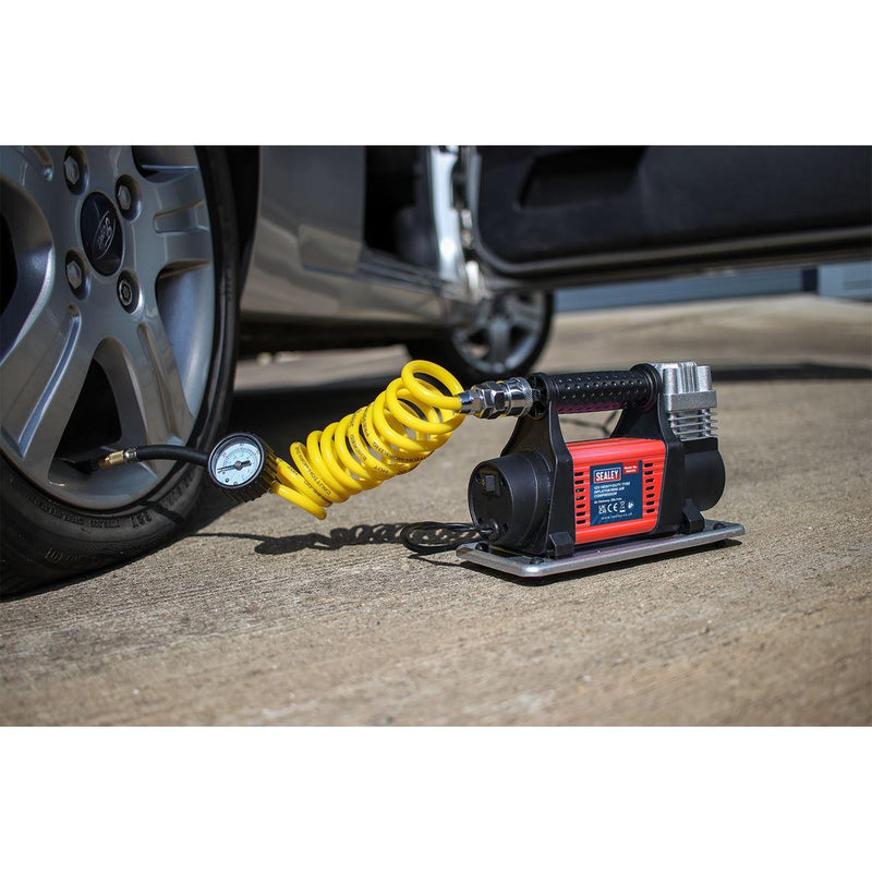 Sealey Tyre Inflator/Mini Air Compressor 12V Heavy-Duty MAC04 - Sealey - My Roof Bars