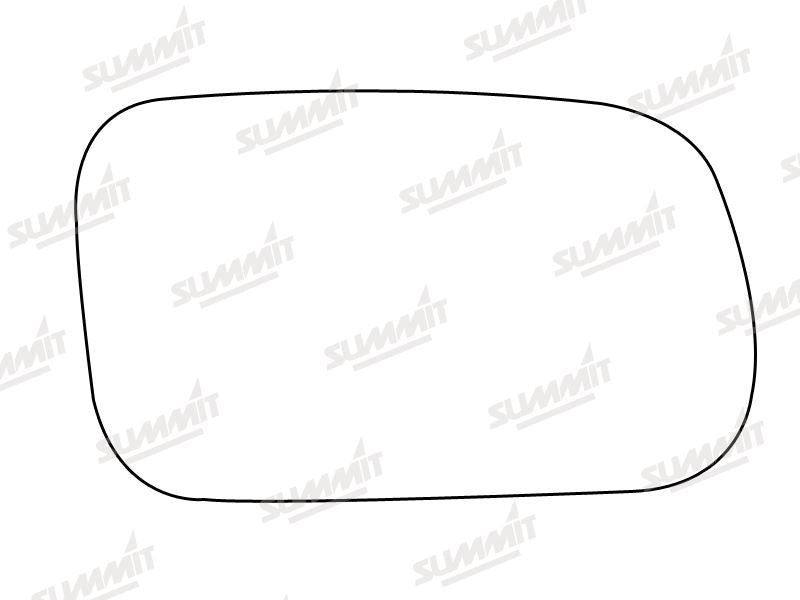 Summit Stick-On Standard Mirror Glass fits Kia Mentor I II RHS - Summit - My Roof Bars