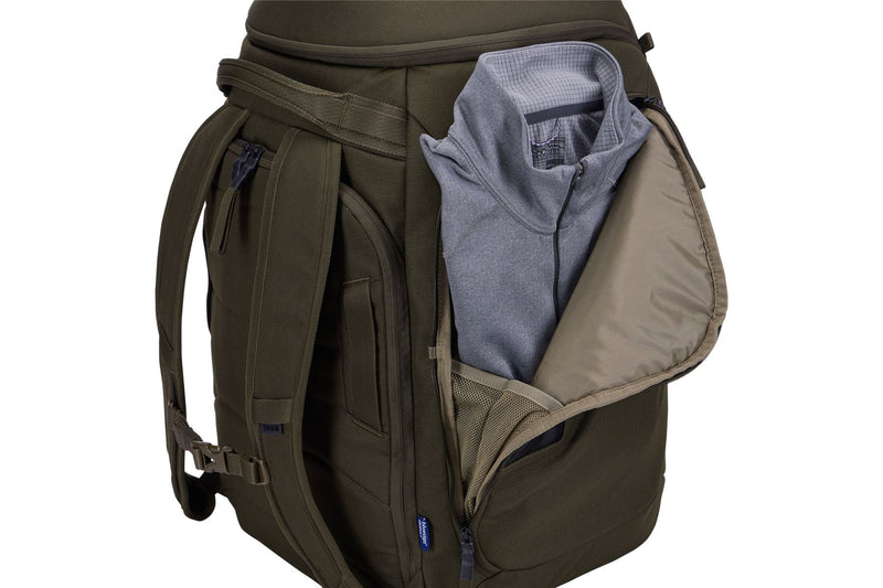 Thule RoundTrip Snowboard and ski boot backpack 60L deep khaki