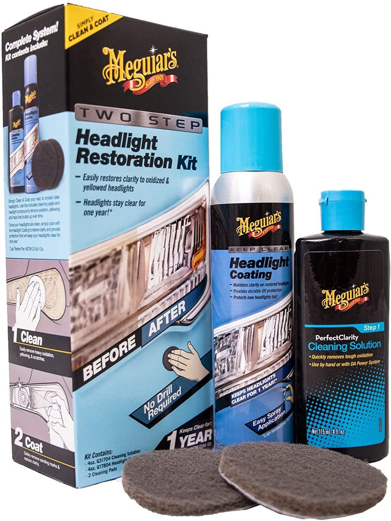 2x Meguiar's G2970EU Two Step Headlight Restoration Kit - Meguiar's - My Roof Bars