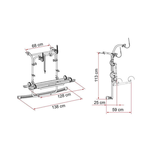 Fiamma Carry Bike for VW Caddy Bike Carrier for VW Caddy - Fiamma - My Roof Bars
