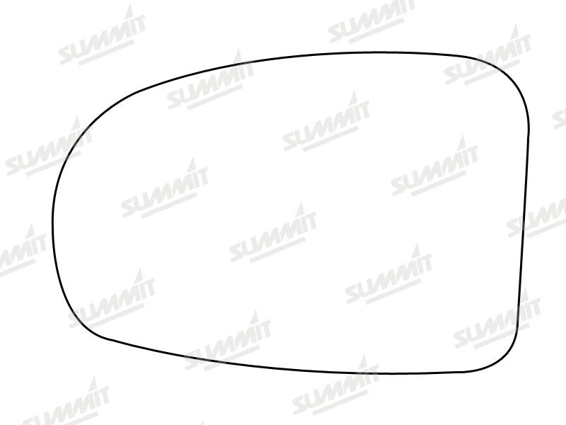 Summit Stick-On Standard Mirror Glass fits Toyota Avensis 08 on LHS - Summit - My Roof Bars