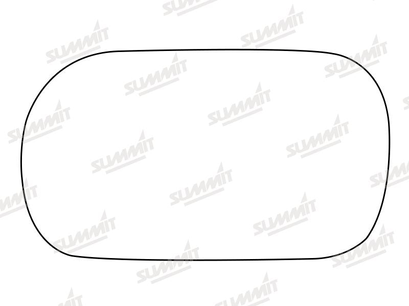 Summit Stick-On Standard Mirror Glass fits Fiat Strad RHS - Summit - My Roof Bars