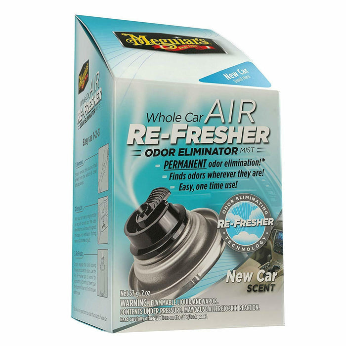 Meguiar's G16402EU Whole Car Air Re-Fresher Odor Eliminator New Car Scent 59ml - Meguiars - My Roof Bars