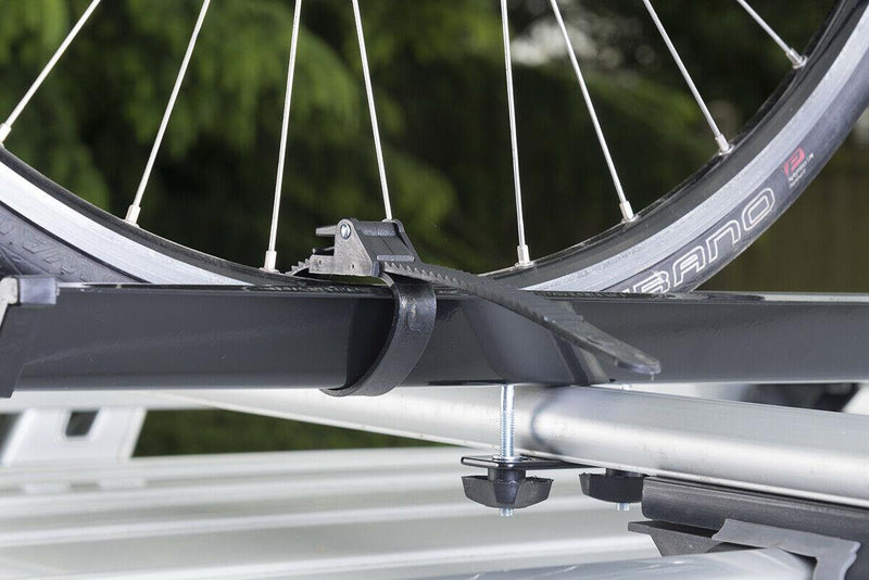 Car Roof Mounted Rack Bar Mounted Bike Cycle Carrier Upright Bike Carrier - Summit - My Roof Bars
