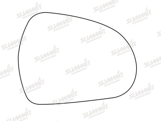 Summit Stick-On Standard Mirror Glass fits Peugeot 207 308 06 on RHS - Summit - My Roof Bars