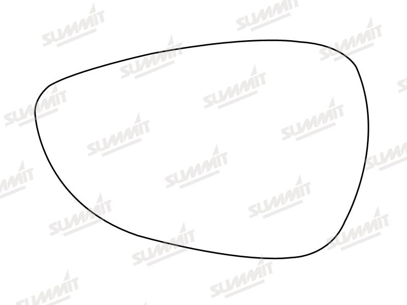 Summit Heated Base Plate With Standard Mirror Glass fits Ford Fiesta 09 on LHS - Summit - My Roof Bars