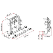 Fiamma Carry Bike Lift 77 Blue Bike Rack with Winch System - Fiamma - My Roof Bars