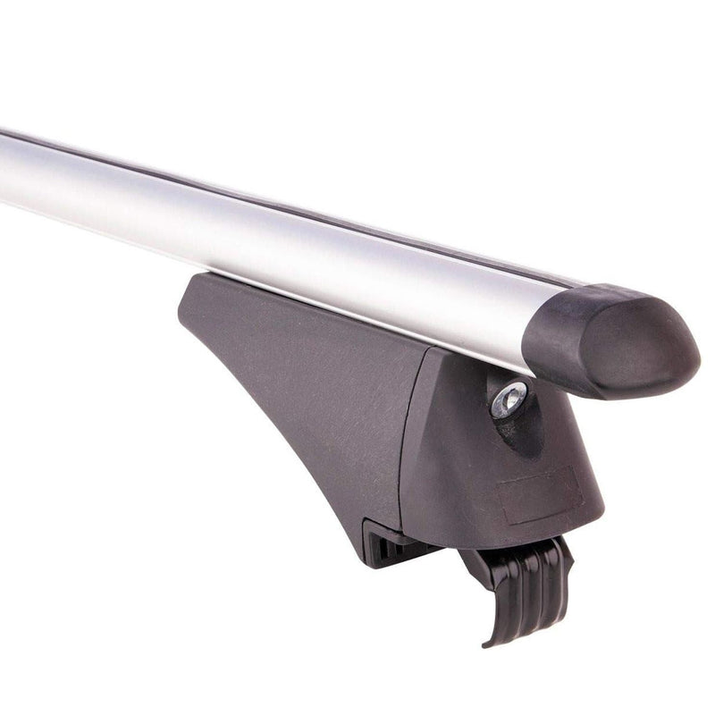 Summit SUM-005 Locking Roof Bars in Aluminium (Pair of) For Cars with Flush Rails - 1.35m, Silver