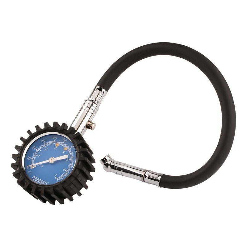 Draper Tyre Pressure Gauge, 0 - 100psi, 0 - 7 bar 91357 - Draper - My Roof Bars