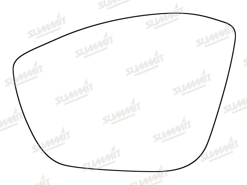 Summit Stick-On Standard Mirror Glass fits Peugeot 208 12 on LHS - Summit - My Roof Bars