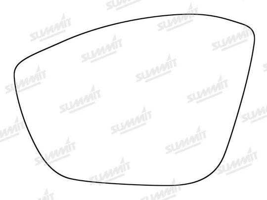 Summit Stick-On Standard Mirror Glass fits Peugeot 208 12 on LHS - Summit - My Roof Bars