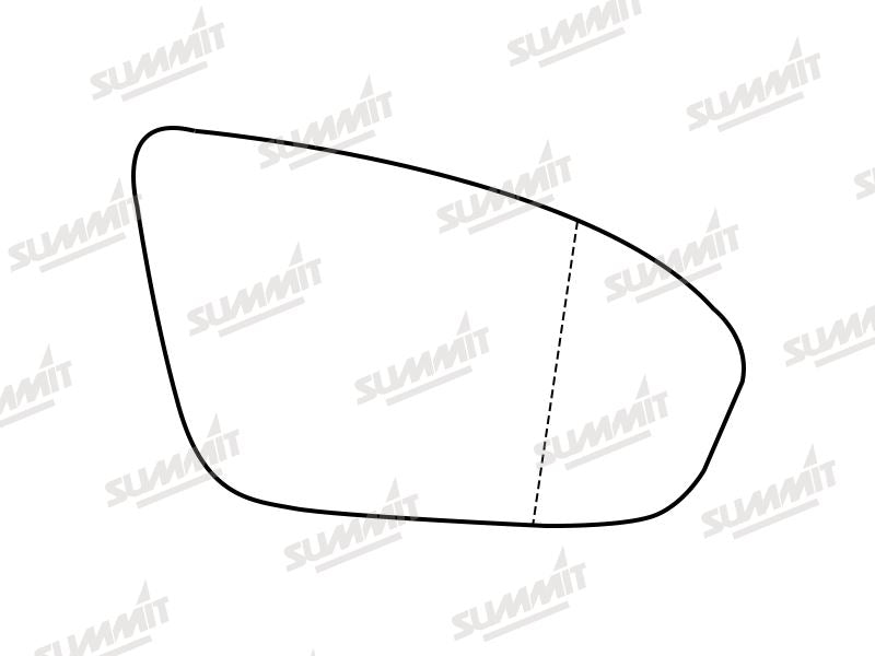 Summit Stick-On Standard Mirror Glass fits BMW 5 Series, M5, F10 & F18 13 On RHS - Summit - My Roof Bars