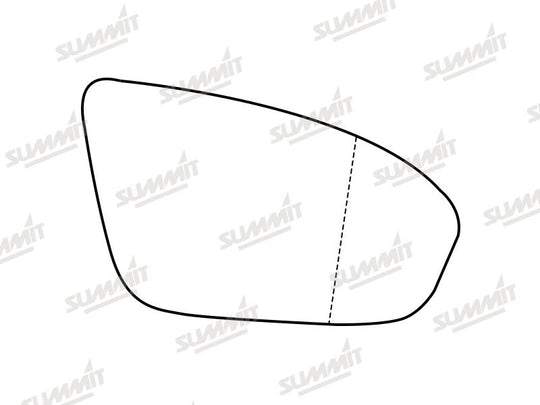 Summit Stick-On Standard Mirror Glass fits BMW 5 Series, M5, F10 & F18 13 On RHS - Summit - My Roof Bars
