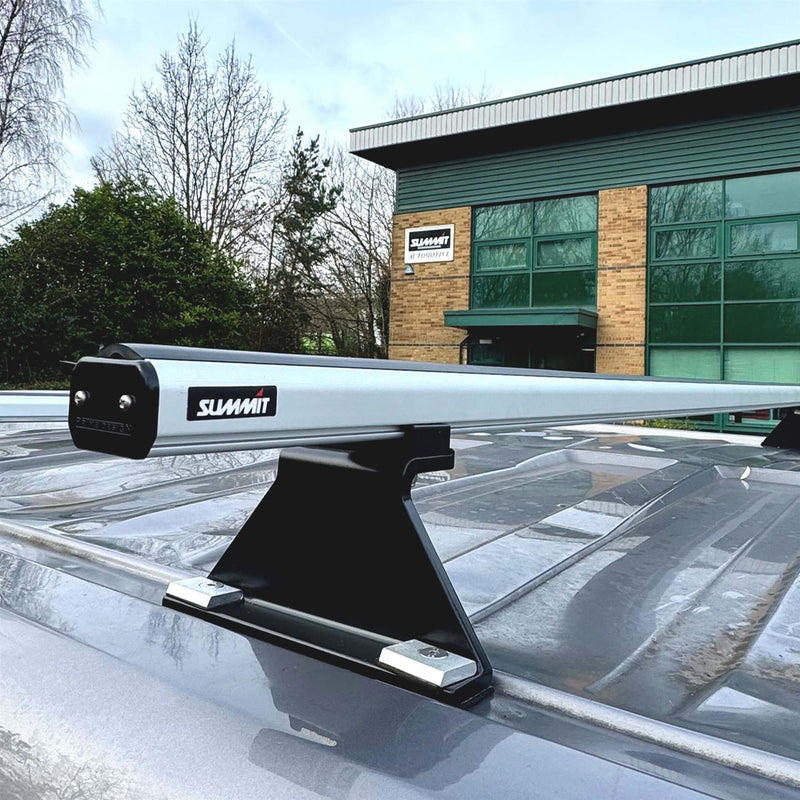 Summit Commercial 3 x Aluminium Fixed Point Roof Bars Rack 1.3m SULC-001