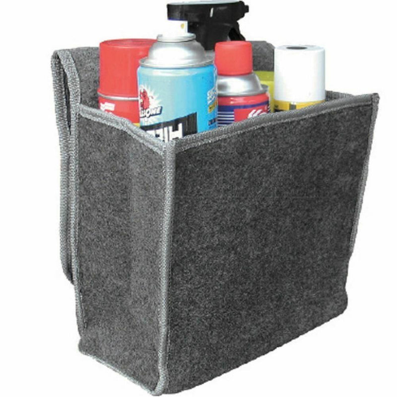 Sakura Car Grey Carpet Boot Storage Bag Organiser Tools Breakdown Travel Tidy