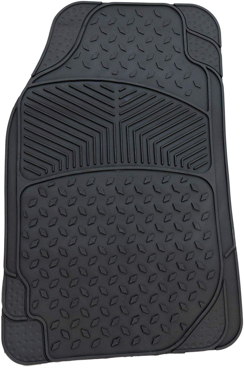 Heavy Duty Rubber Car Floor Mats Set Non Slip Washable Universal Fit - UKB4C - My Roof Bars