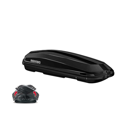Menabo Diamond 500 Litre Black Roof Box with Duo Opening (75kg Max.) - Menabo - My Roof Bars