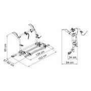 Fiamma Carry-Bike Vw T6 Pro - Deep Black 02094C08A - Fiamma - My Roof Bars